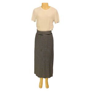 Gap Sz M Women Skirt Striped Maxi